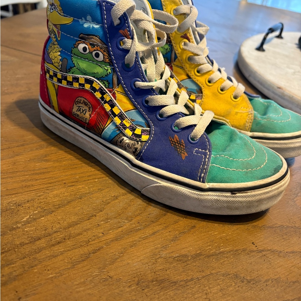 Colorful High-Top Sneakers